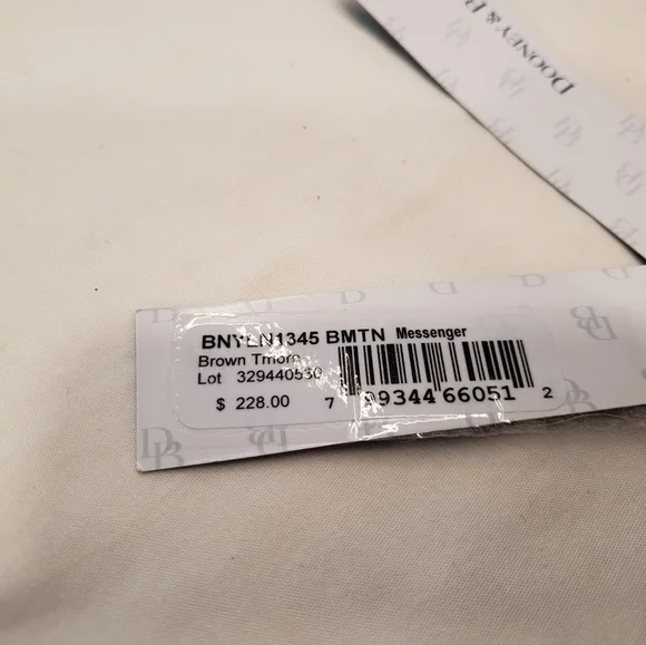 Dooney & Bourke  Brown Toronto Messenger bag. NWT - Picture 6 of 16